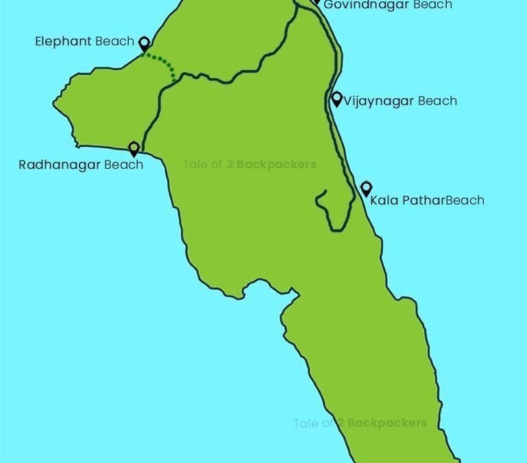 Havelock Island Map | Tale of 2 Backpackers