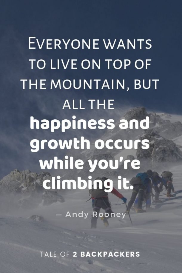 climbing quote | Tale of 2 Backpackers