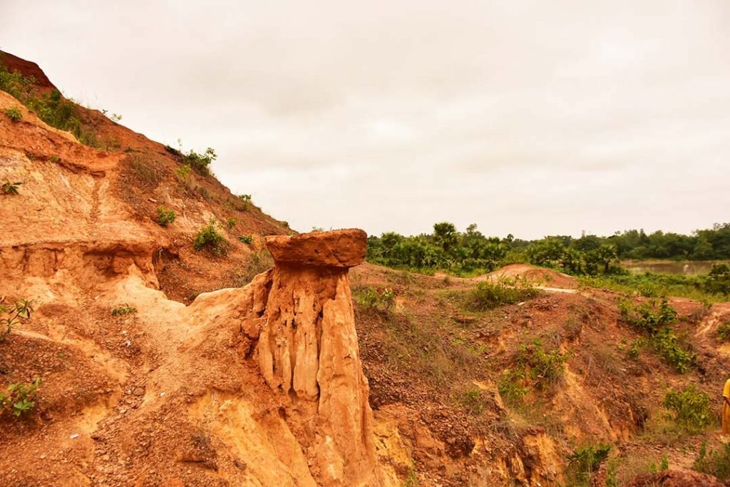 The rugged laterite landscape at Gongoni Danga