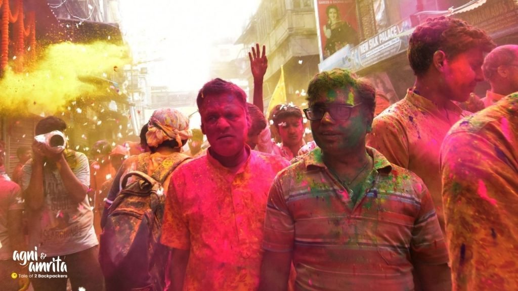 celebrating Holi