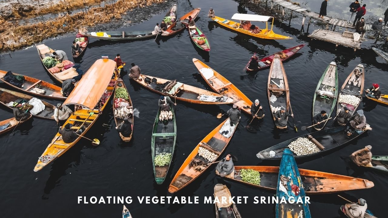 Floating vegetable Market Srinagar