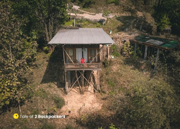 Bamboo cottage at Baasbari Farms in Bijanbari - offbeat getaway near Darjeeling