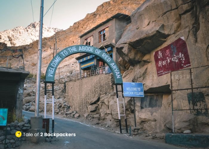 Gate to Darchik, a village in Aryan valley in Ladakh