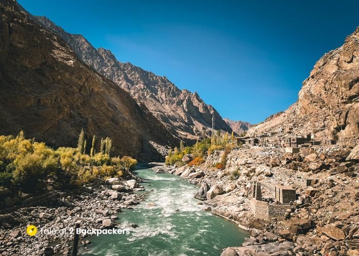 Indus River at Garkon at Aryan Valley, Ladakh