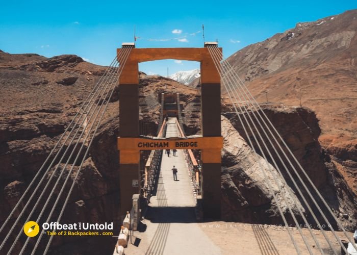 Crossing the Chicham Bridge - Spiti Valley Road trip