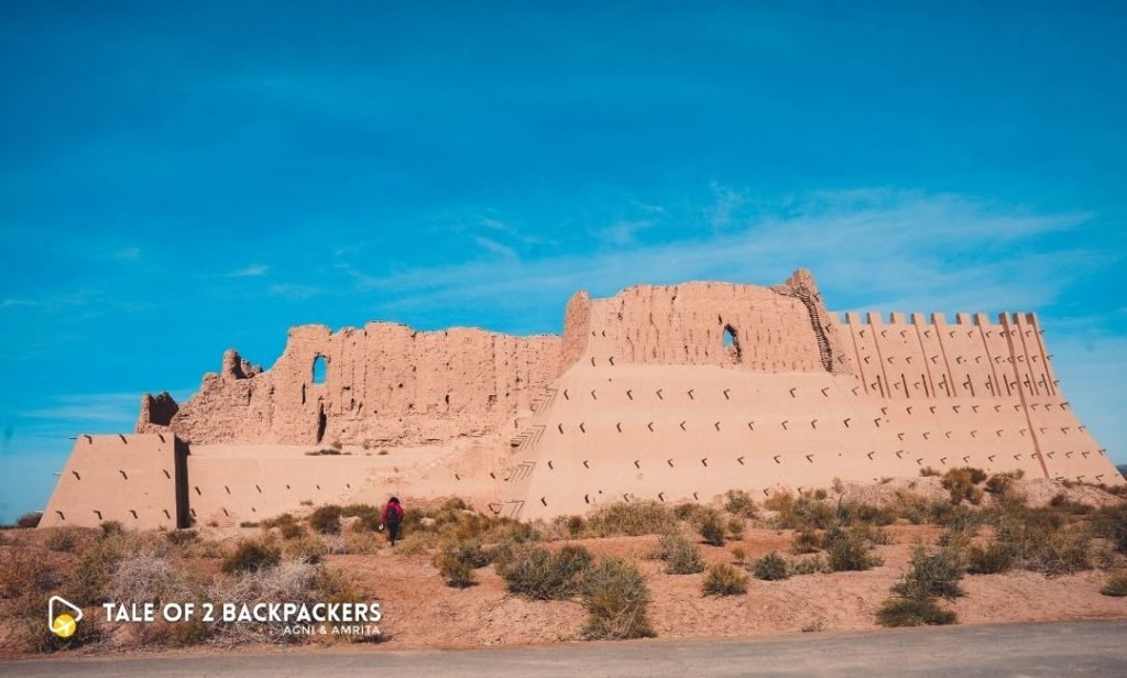 Kyzyl-Kala, also Qyzyl Qala, in modern Karakalpakstan, Uzbekistan, was an ancient fortress in Chorasmia built in the 1st-4th century AD. You can visit there as a day trip from Khiva