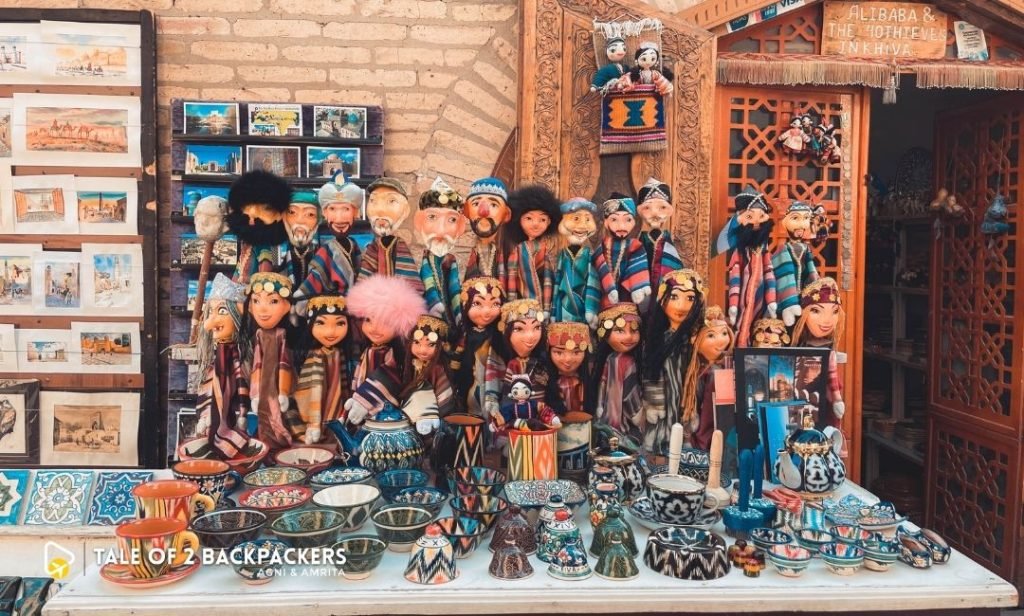 Souvenir shop at Khiva