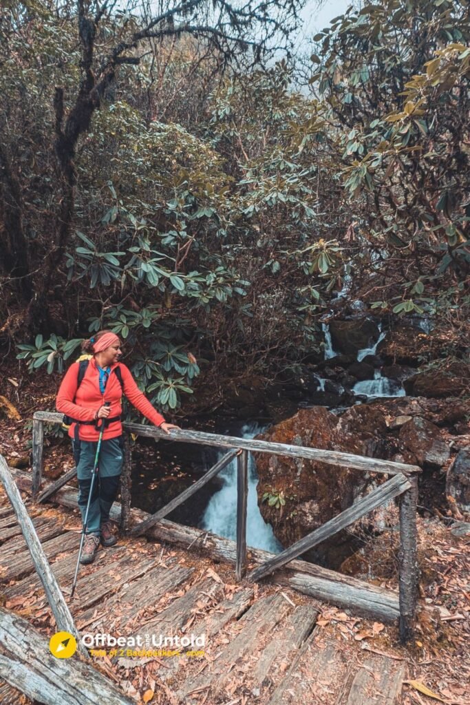 Small waterfall on the way towards Phedang from Kokchurang