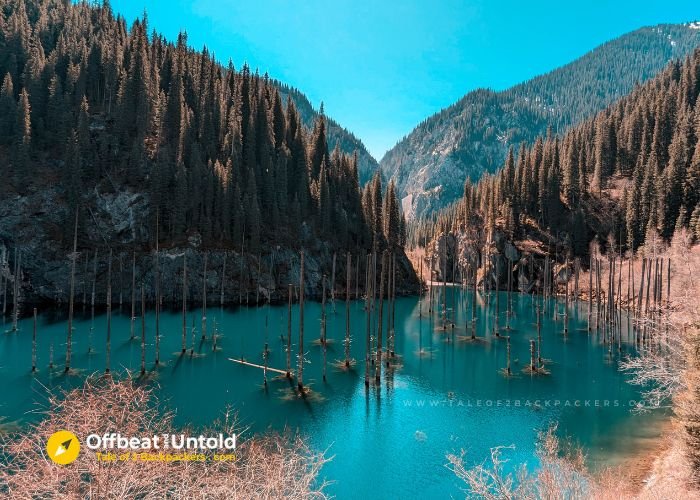 Kaindy Lake - day trips from Almaty